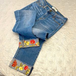 Jeans - Liverpool embroidered cuff , size 4/27